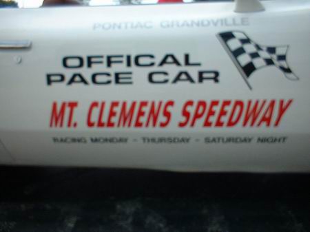 Mt. Clemens Race Track - 1973 Pontiac Grandville Restored Pace Car From Barbara Gullet
